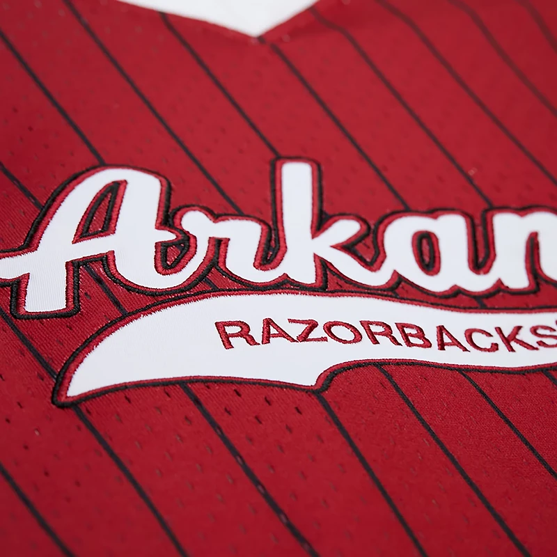Mitchell & Ness Men's Arkansas Double Play Primary Logo Baseball Jersey