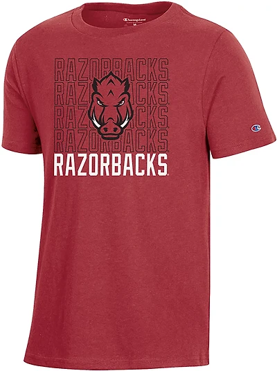 Champion Boys' University of Arkansas Repeat Mascot Graphic T-shirt