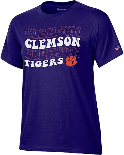 Champion Women's Clemson Retro School T-shirt