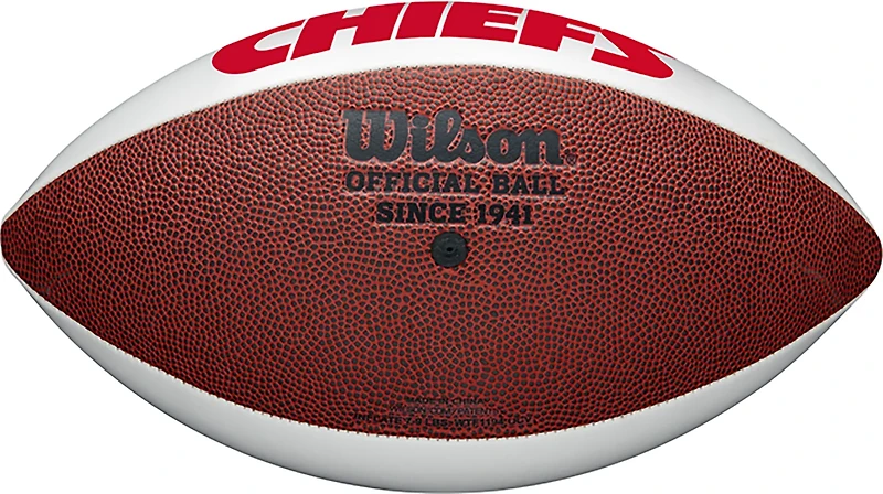 Wilson Kansas City Chiefs NFL Live Signature Autograph Football