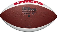 Wilson Kansas City Chiefs NFL Live Signature Autograph Football