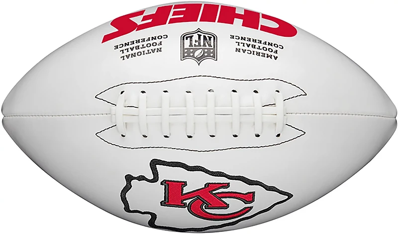 Wilson Kansas City Chiefs NFL Live Signature Autograph Football