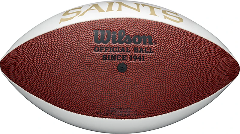 Wilson New Orleans Saints NFL Live Signature Autograph Football