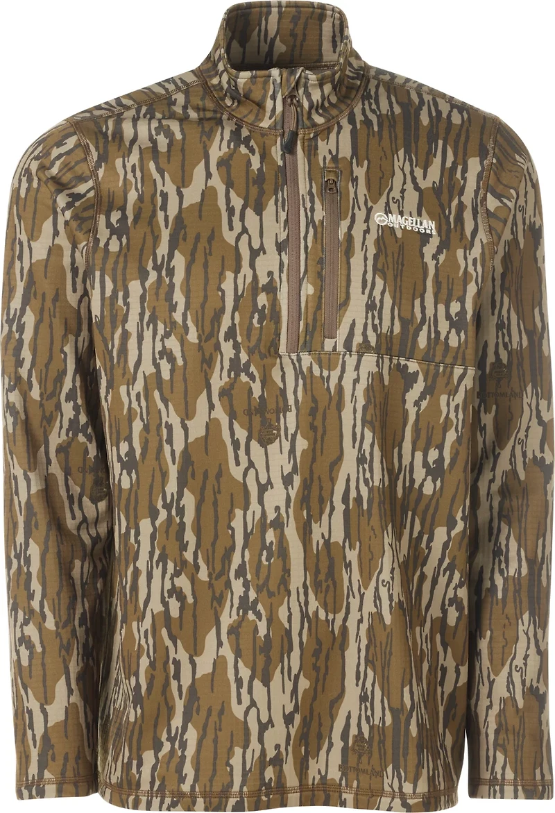 Magellan Outdoors Men's HuntGear Crocket 1/4-Zip Pullover Top