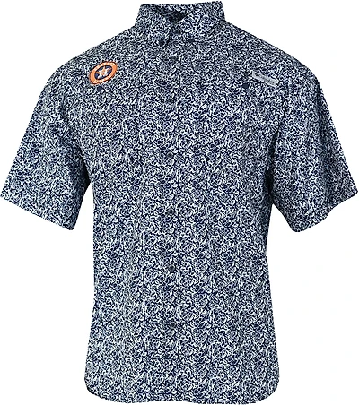Columbia Sportswear Men's Houston Astros Floral Short Sleeve Tamiami Shirt
