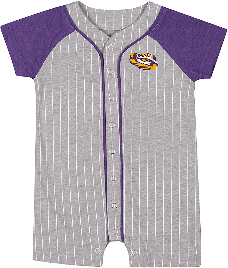 Colosseum Athletics Boys' LSU Tigers Airball Short Sleeve Romper