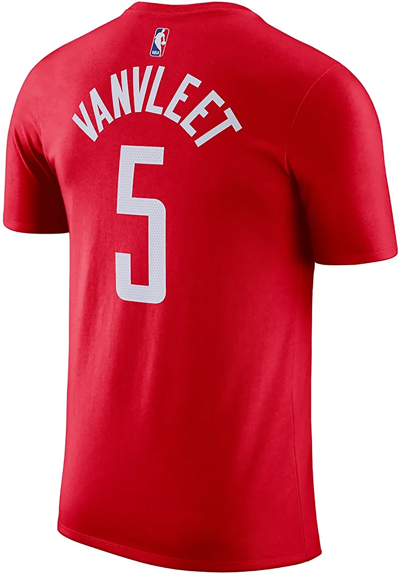 Nike Men's Houston Rockets Essential Icon N&N VanFleet Short Sleeve T-shirt