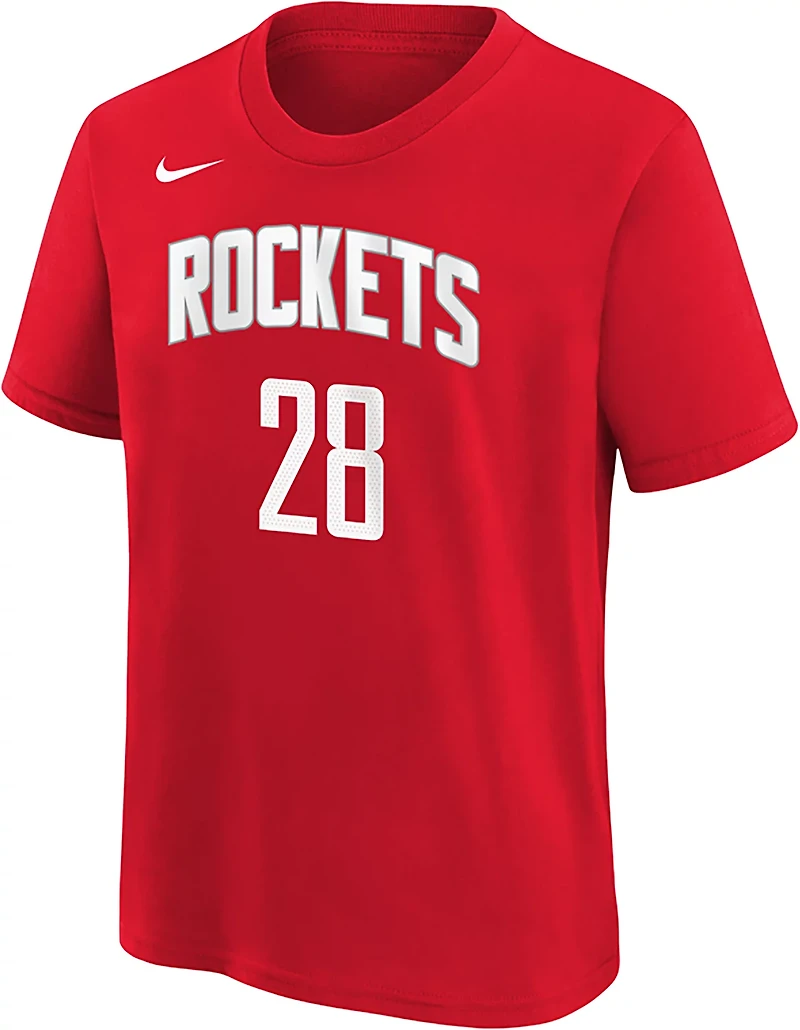 Nike Youth Houston Rockets Alperen Sengun #28 Icon Name & Number Short Sleeve T-shirt