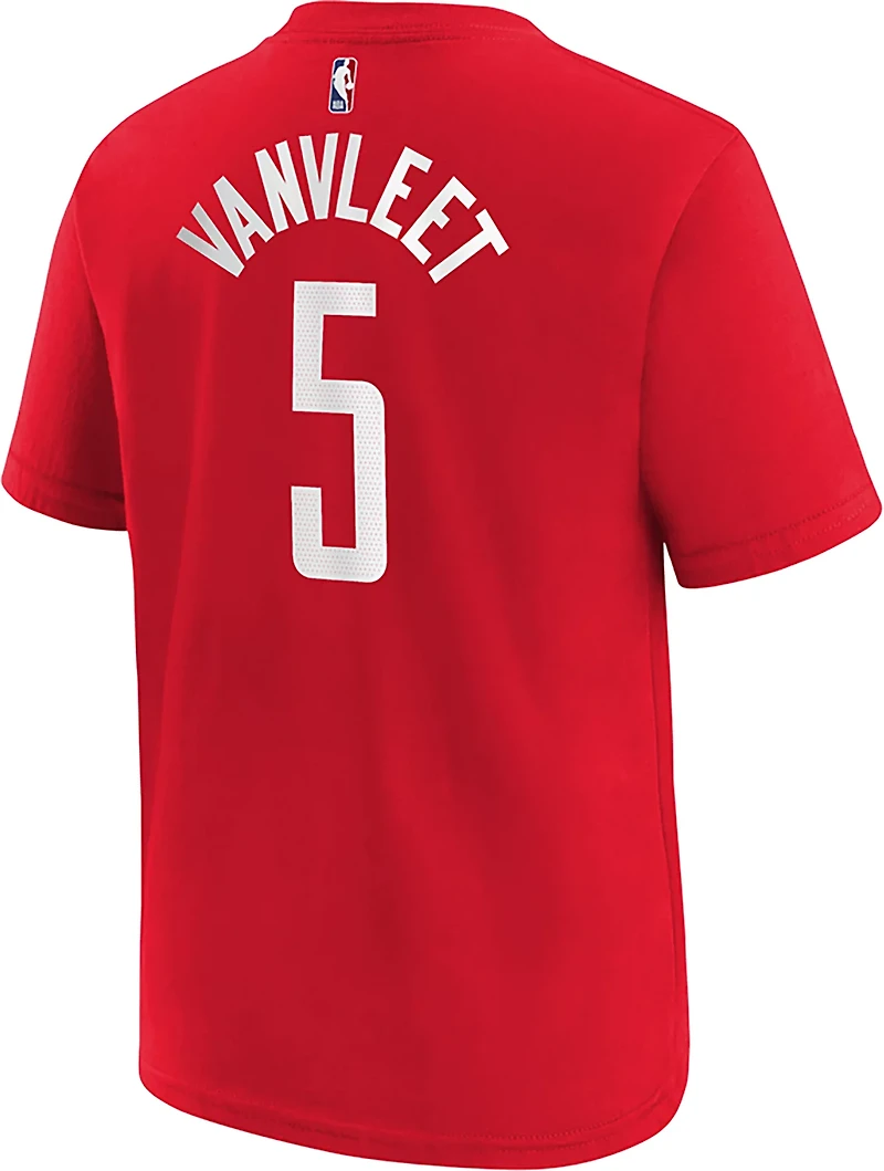 Nike Youth Houston Rockets Fred VanVleet #5 Icon Name & Number Short Sleeve T-shirt