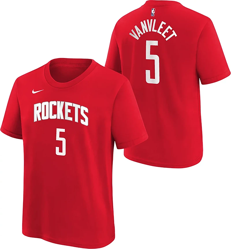 Nike Youth Houston Rockets Fred VanVleet #5 Icon Name & Number Short Sleeve T-shirt