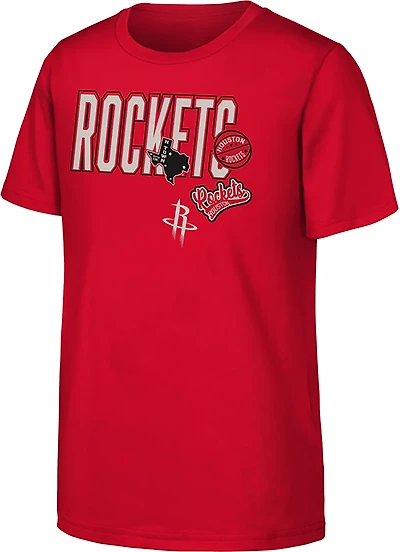 Outerstuff Youth's Houston Rockets Patches Graphic T-shirt