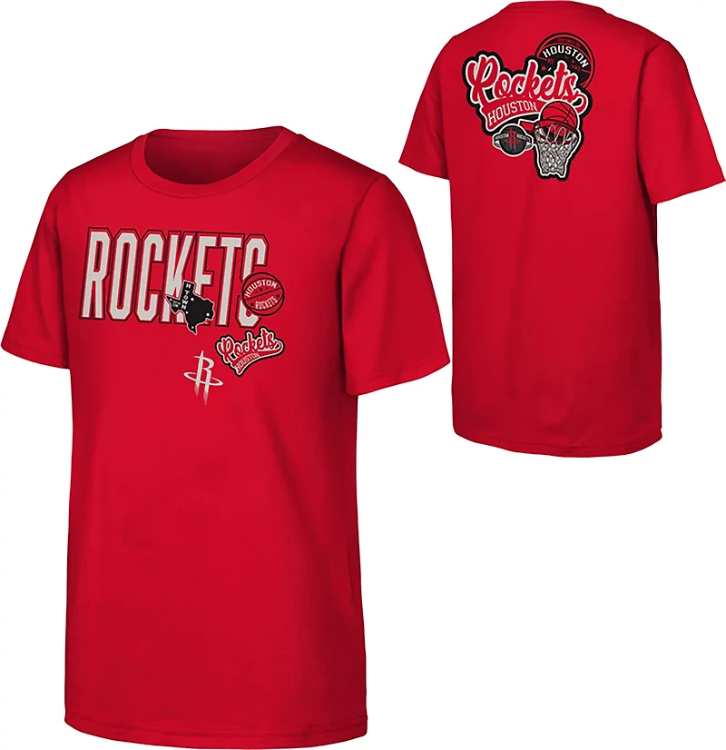 Outerstuff Youth's Houston Rockets Patches Graphic T-shirt