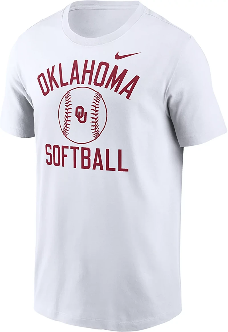 Nike Men's Oklahoma Sooners Arch Softball Short Sleeve T-shirt