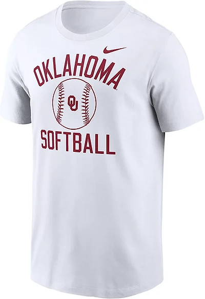 Nike Men's Oklahoma Sooners Arch Softball Short Sleeve T-shirt