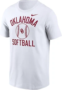 Nike Men's Oklahoma Sooners Arch Softball Short Sleeve T-shirt