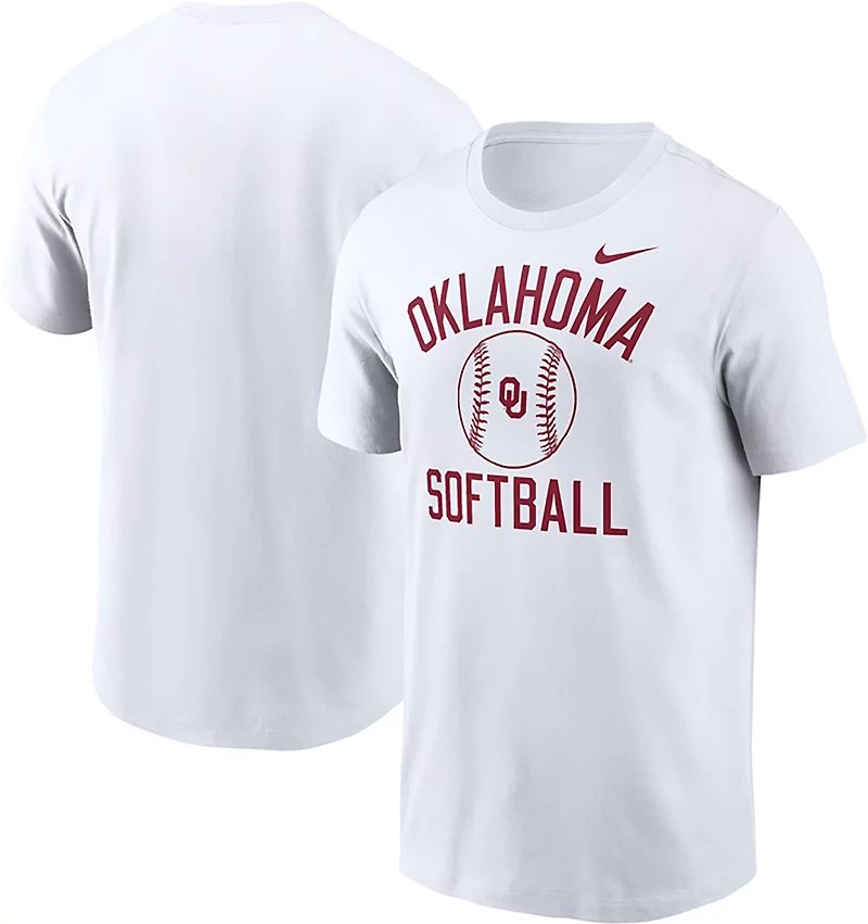 Nike Men's Oklahoma Sooners Arch Softball Short Sleeve T-shirt