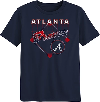 Outerstuff Boys' 4-7 Braves Diamond Tech T-shirt