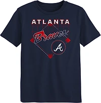 Outerstuff Boys' 4-7 Braves Diamond Tech T-shirt