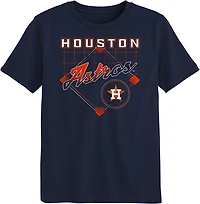 Outerstuff Boys' 4-7 Astros Diamond Tech T-shirt