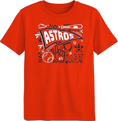 Outerstuff Boys' 4-7 Astros Ball Park Fun T-shirt