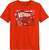 Outerstuff Boys' 4-7 Astros Ball Park Fun T-shirt