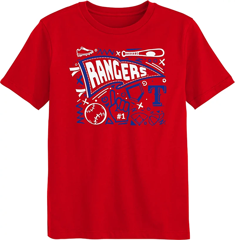 Outerstuff Boys' 4-7 Rangers Ball Park Fun T-shirt