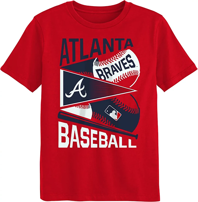 Outerstuff Boys' 4-7 Braves Pennant Fever T-shirt