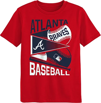 Outerstuff Boys' 4-7 Braves Pennant Fever T-shirt