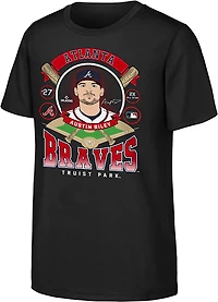 Outerstuff Youth Braves Austin Riley Player Profile T-shirt