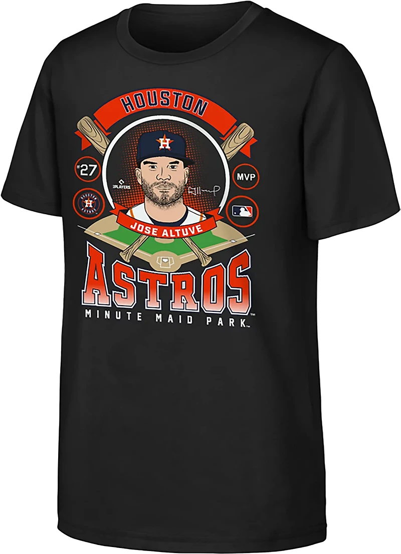 Outerstuff Youth Astros Jose Altuve Player Profile T-shirt