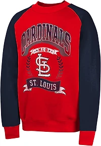 Outerstuff Boys' St. Louis Cardinals Bullpen Fleece Crew Sweatshirt