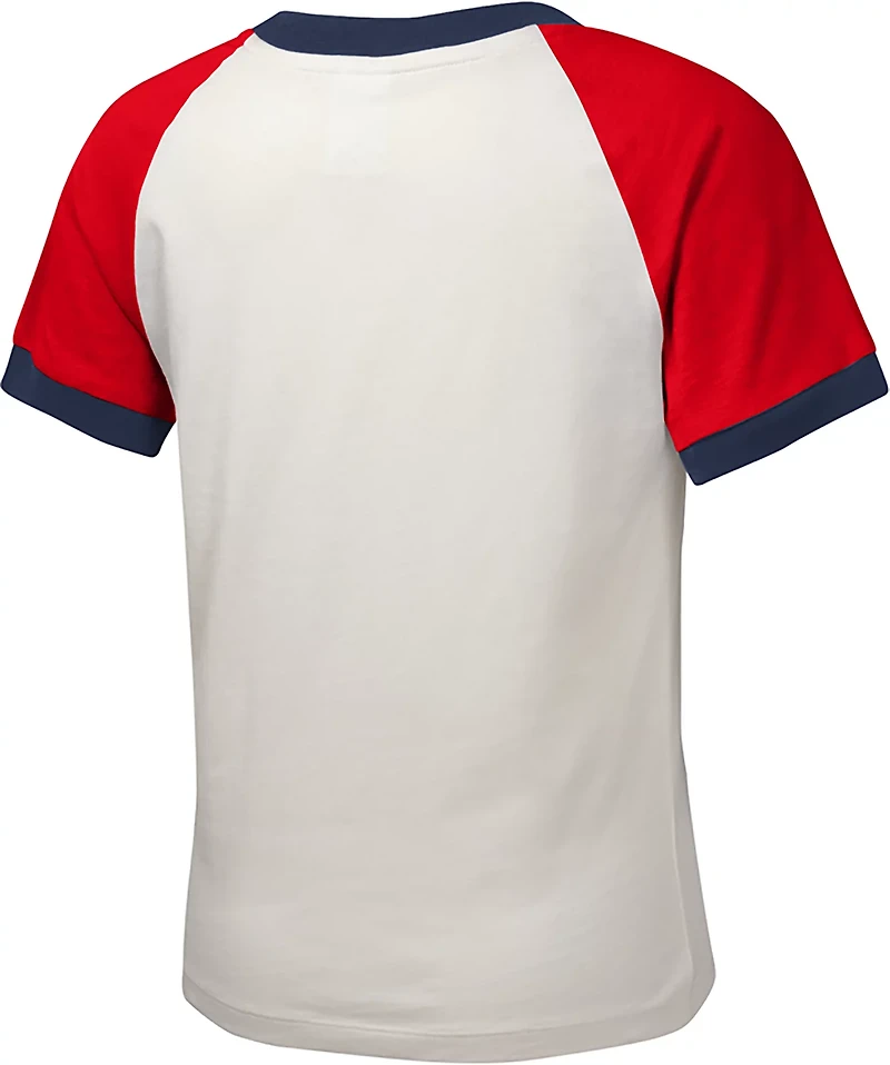 Outerstuff Girls' Braves Game Time Fashion Crew Neck T-shirt