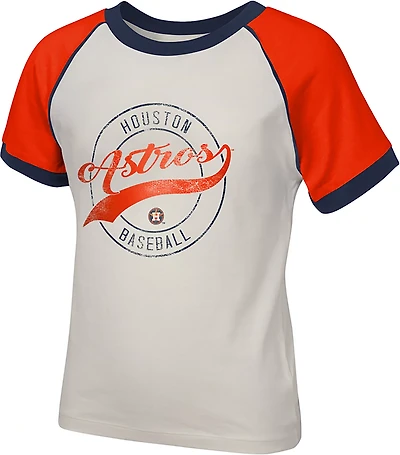 Outerstuff Girls' Houston Astros Game Time Baseball Graphic T-shirt