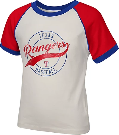 Outerstuff Girls' Texas Rangers Game Time Baseball Graphic T-shirt