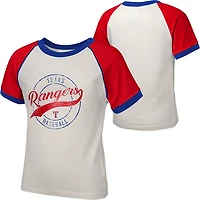 Outerstuff Girls' Texas Rangers Game Time Baseball Graphic T-shirt