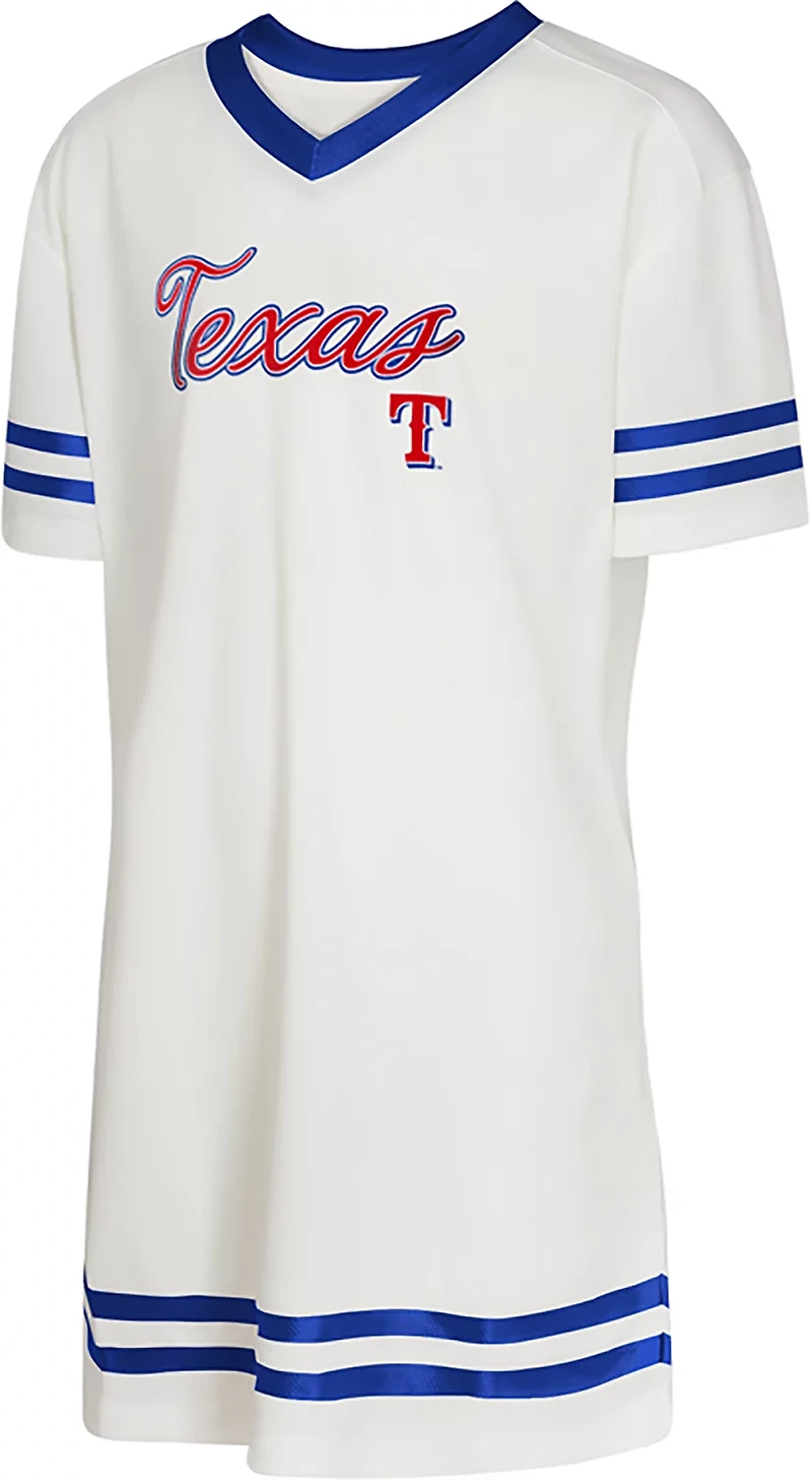 Outerstuff Girls' Texas Rangers Team Player Fashion Short Sleeve Dress