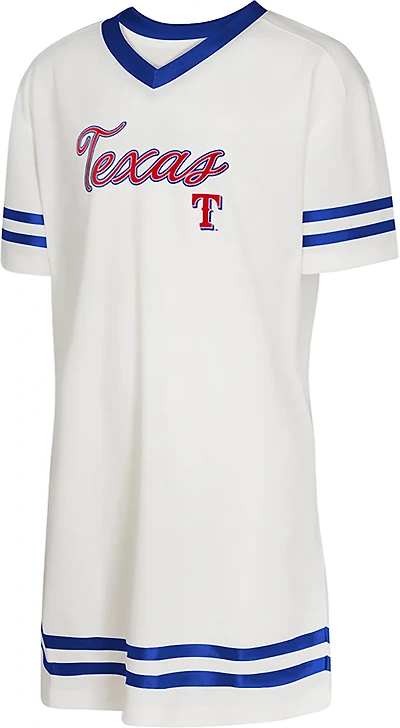 Outerstuff Girls' Texas Rangers Team Player Fashion Short Sleeve Dress