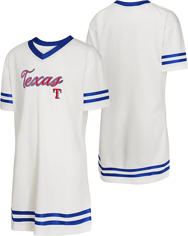 Outerstuff Girls' Texas Rangers Team Player Fashion Short Sleeve Dress
