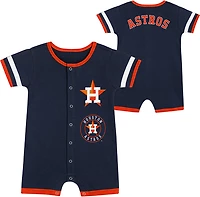 Outerstuff Infants' Houston Astros Double Hit Short Sleeve Coverall