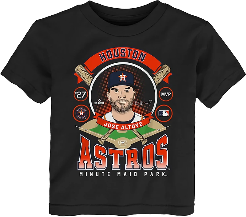 Outerstuff Toddlers' Astros Jose Altuve Player Profile T-shirt