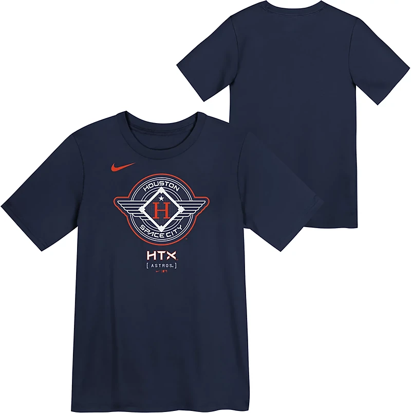 Nike Boys' 4-7 Astros City Connect Logo T-shirt