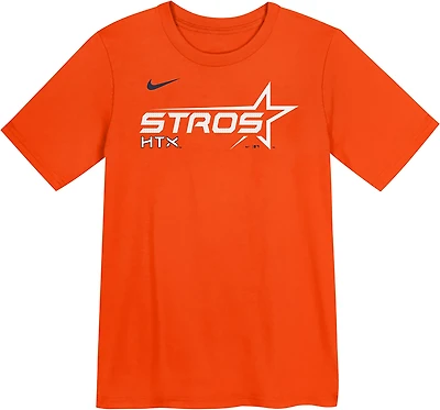 Nike Boys' 4-7 Astros City Connect Wordmark T-shirt