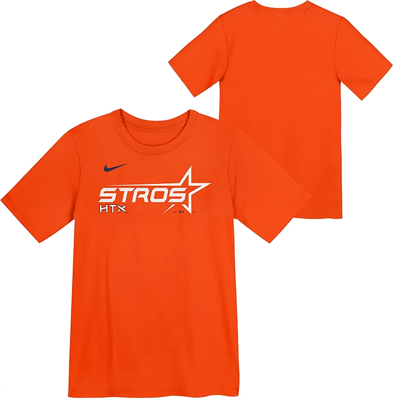 Nike Boys' 4-7 Astros City Connect Wordmark T-shirt