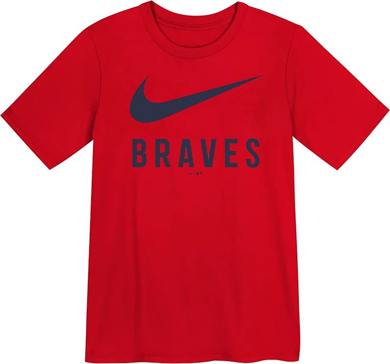 Nike Boys' 4-7 Braves Swoosh T-shirt