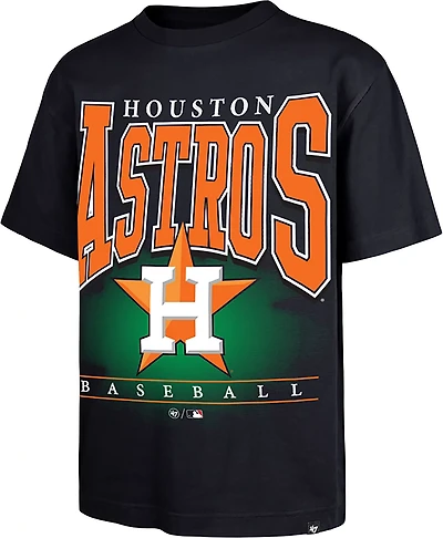 '47 Men's Houston Astros Hot Corner Foundation Short Sleeve T-shirt