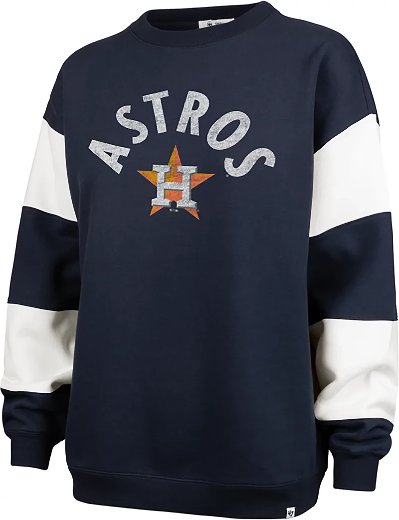 '47 Houston Astros Women's Eephus Barred Long Sleeve Crewneck
