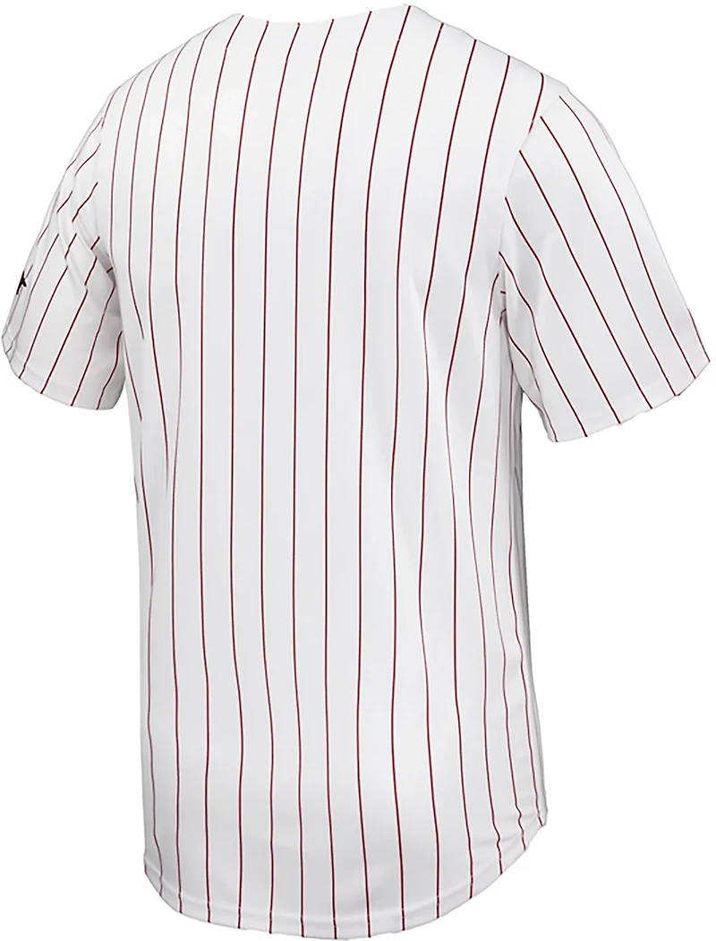 Nike Men's University of Arkansas Limited Pinstripe Full Button Down Jersey
