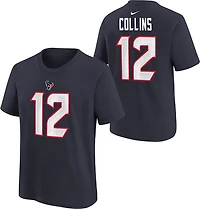 Nike Youth Texans Collins Fuse Name and Number T-shirt