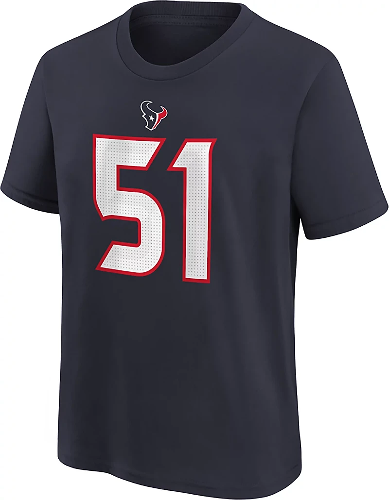Nike Youth Texans Anderson Jr. Fuse Name and Number T-shirt