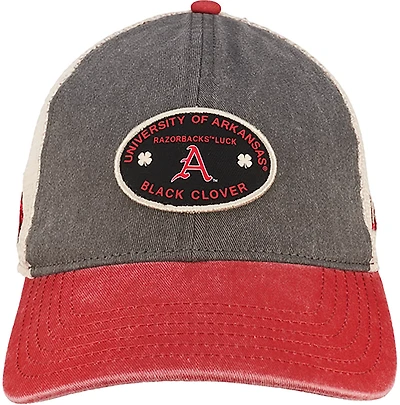 Black Clover Men's University of Arkansas Retro Adjustable Trucker Cap